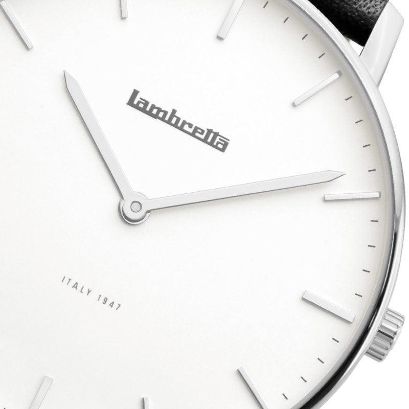 Classico 40 Plata Blanco Negro - Lambretta Watches - Lambrettawatches