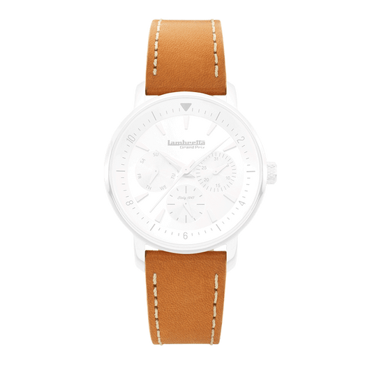 Correa de cuero Imola (18mm) Tan - Lambretta Watches - Lambrettawatches