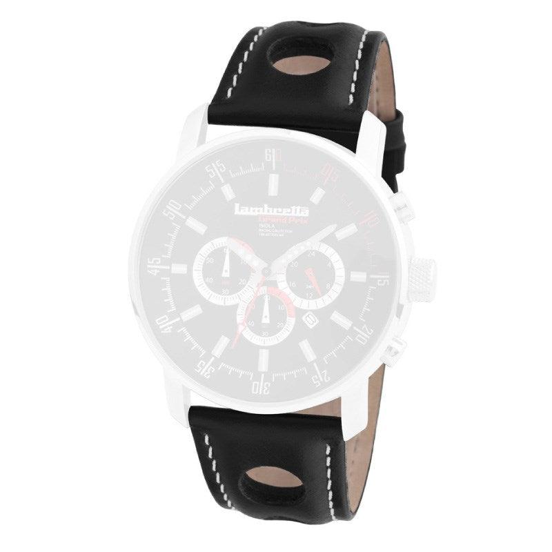 Correa de cuero negro Imola (26mm) - Lambretta Watches - Lambrettawatches